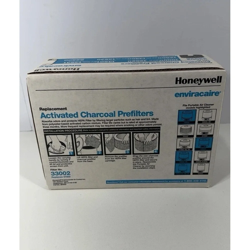 Honeywell Replacement Pre-Filter OEM 33002 for Enviracaire 62500 12520 NOS